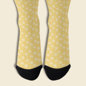 Tropisches Palmbaum-Muster gelb Socken