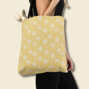Tropisches Palmbaum-Muster gelb Tasche