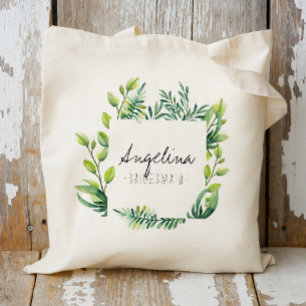 Tropisches Palmblatt Brautjungfern Geschenk Tragetasche
