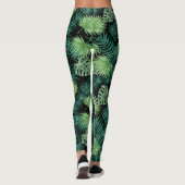 Tropisches Palmblatt Leggings (Rückseite)