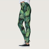 Tropisches Palmblatt Leggings (Links)