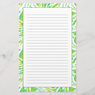 Tropisches Palmblatt-Muster Briefpapier