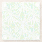 Tropisches Palmblatt-Muster Glasuntersetzer (Rückseite)