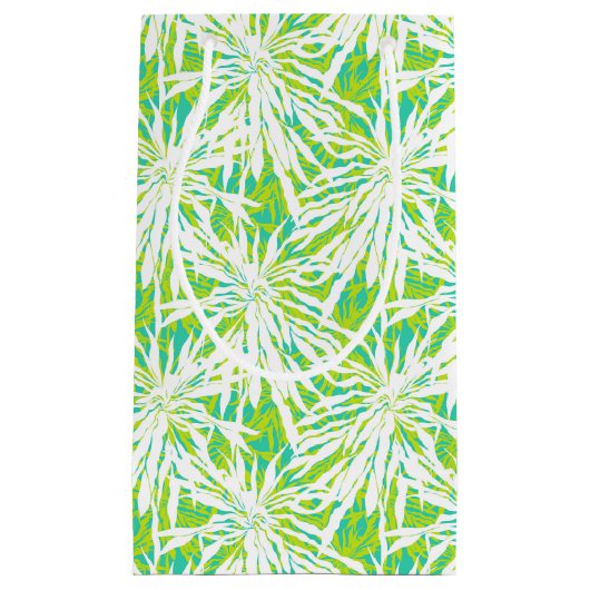 Tropisches Palmblatt-Muster Kleine Geschenktüte (Vorderseite)
