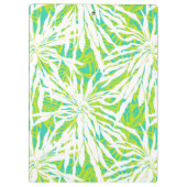 Tropisches Palmblatt-Muster Klemmbrett (Rückseite)