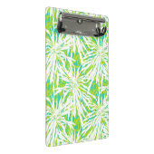 Tropisches Palmblatt-Muster Mini Klemmbrett (Schrägansicht)