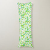 Tropisches Palmblatt-Muster Seitenschläferkissen (Vorderseite Vertikal)