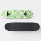 Tropisches Palmblatt-Muster Skateboard (Horizontal)