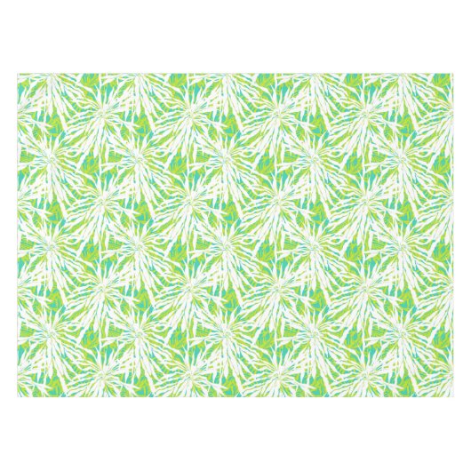 Tropisches Palmblatt-Muster Tischdecke (Vorderseite (Horizontal))