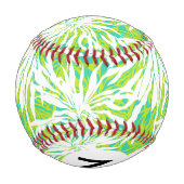 Tropisches Palmblätter-Muster Baseball (Rückseite)