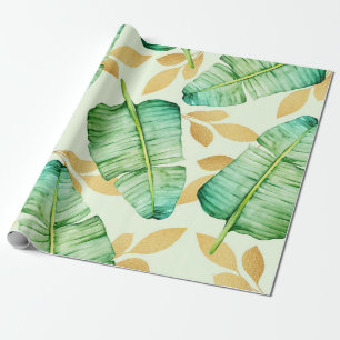 Tropisches Palmblätter-Muster Geschenkpapier