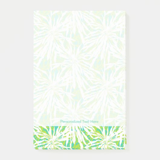 Tropisches Palmblätter-Muster Post-it Klebezettel (Vorderseite)
