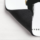 Tropisches Palmblätterblatt H Monogramm Personalis Mousepad (Ecke)