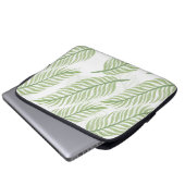 Tropisches Palmblättermuster Laptopschutzhülle (Vorne Knopf)