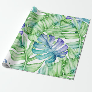 Tropisches Palmblattmuster Geschenkpapier