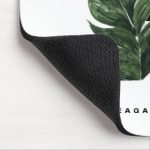 Tropisches Palmblättrige Buchstaben R Monogramm Pe Mousepad (Ecke)