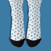 Tropisches Palmenbaum-Muster blau Socken