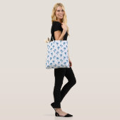 Tropisches Palmenbaum-Muster blau Tasche (Am Model)