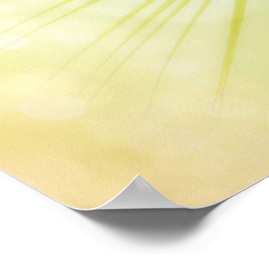 Tropisches Palmenblatt Poster (Ecke)