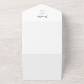 Tropisches Palmenblätterdach - alles in einer Einl All In One Einladung (Außenbereich)