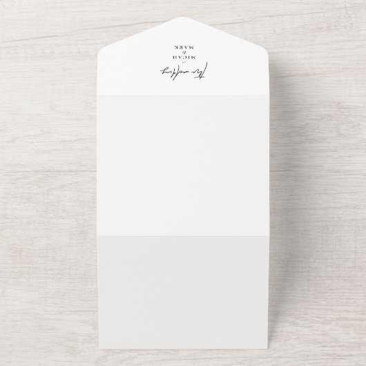 Tropisches Palmenblätterdach - alles in einer Einl All In One Einladung (Außenbereich)