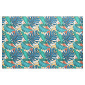 Tropisches Palmenmuster mit grünen Blätter Stoff (Fat Quarter (45,7 x 55,9 cm))