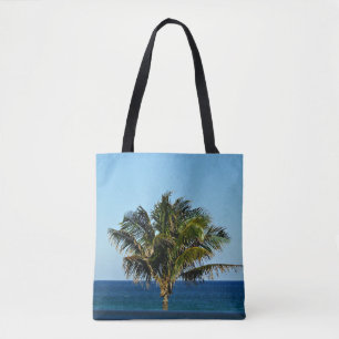 Tropisches Palmenozean-Panorama-Dual-Side-Design Tasche