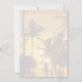 Tropisches Palms Blank Printable Wedding Paper (Rückseite)