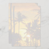 Tropisches Palms Blank Printable Wedding Paper (Vorne/Hinten)