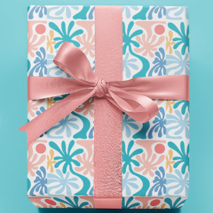 Tropisches Palmwedelmuster Sommerparty Geschenkpapier
