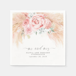 Tropisches Pampas Grass Wedding Napkins Serviette