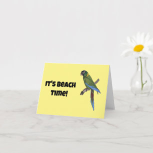 Tropisches Papageiengemälde für Vögel- oder Strand Karte