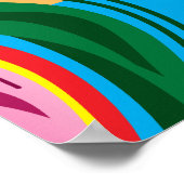 Tropisches Papageienparadies Poster (Ecke)