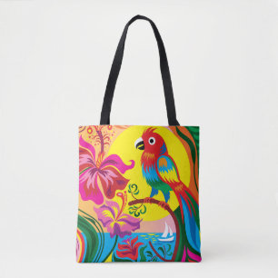 Tropisches Papageienparadies Tasche