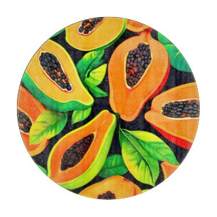 Tropisches Papaya-Paradies Schneidebrett