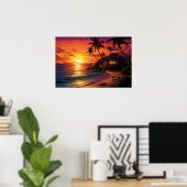 Tropisches Paradies - Ai Poster (Heimbüro)