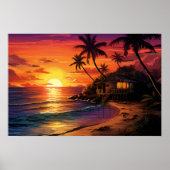 Tropisches Paradies - Ai Poster (Vorne)