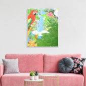 Tropisches Paradies auf Leinwand mit Optionen (Insitu (Wohnzimmer))