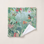 Tropisches Paradies Badhandtuch Set (Waschlappen)