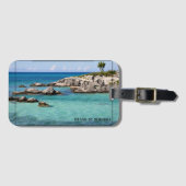 Tropisches Paradies Bermuda Gepäckanhänger (Vorderseite (Horizontal))