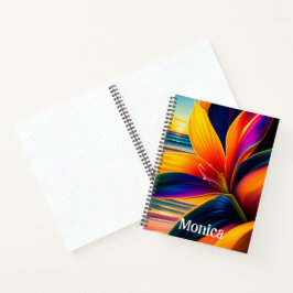 Tropisches Paradies Blume Personalisiert Bullet Notizblock