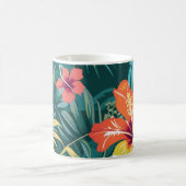 Tropisches Paradies Blumen Kaffeetasse (Mittel)