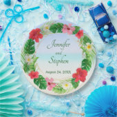 Tropisches Paradies Blumenzeremonie Pappteller (Party)