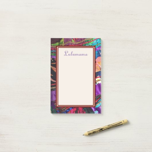 TROPISCHES PARADIES-BOHEMISCHES ROCK-Bild Post-it Klebezettel (Auf Schreibtisch)