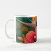 Tropisches Paradies Botanischer Kaffeebecher Kaffeetasse (Links)
