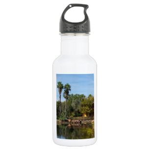 Tropisches Paradies Edelstahlflasche