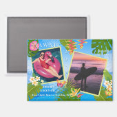 Tropisches Paradies Erinnerungen Meer Magnet (Vorderseite/Rückseite)
