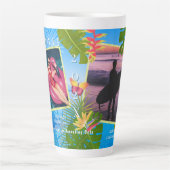 Tropisches Paradies Erinnerungen Meer Milchtasse (Vorderseite)