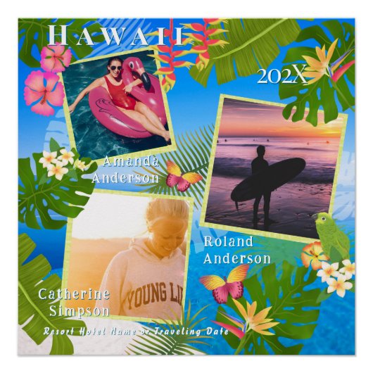 Tropisches Paradies Erinnerungen Meer Poster (Vorderseite)