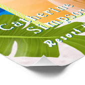 Tropisches Paradies Erinnerungen Meer Poster (Ecke)